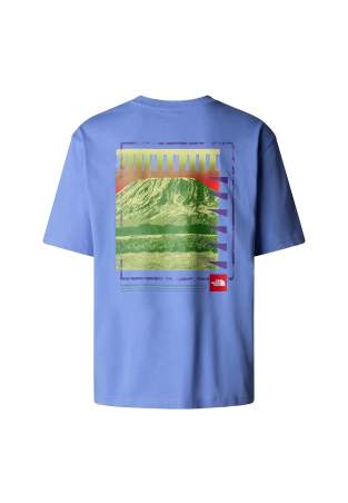The North Face Unisex Axys Oversized Ss Tee Virtual Blue