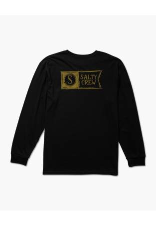 Salty Crew Sketchy Alpha Ls Tee Black