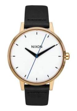 nixon kensington leather gold bar