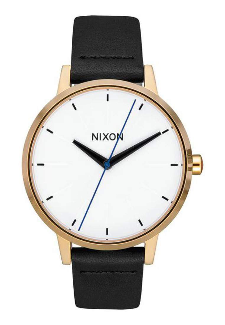 nixon kensington leather gold bar