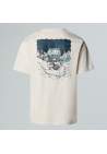 The North Face U Powder Days Relaxed Ss Tee Graphic White Dune