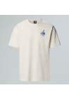 The North Face U Powder Days Relaxed Ss Tee Graphic White Dune