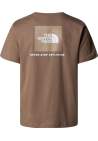 The North Face M Ss Box Nse Tee Mocha Brown Mus