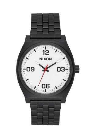 nixon time teller corp black white