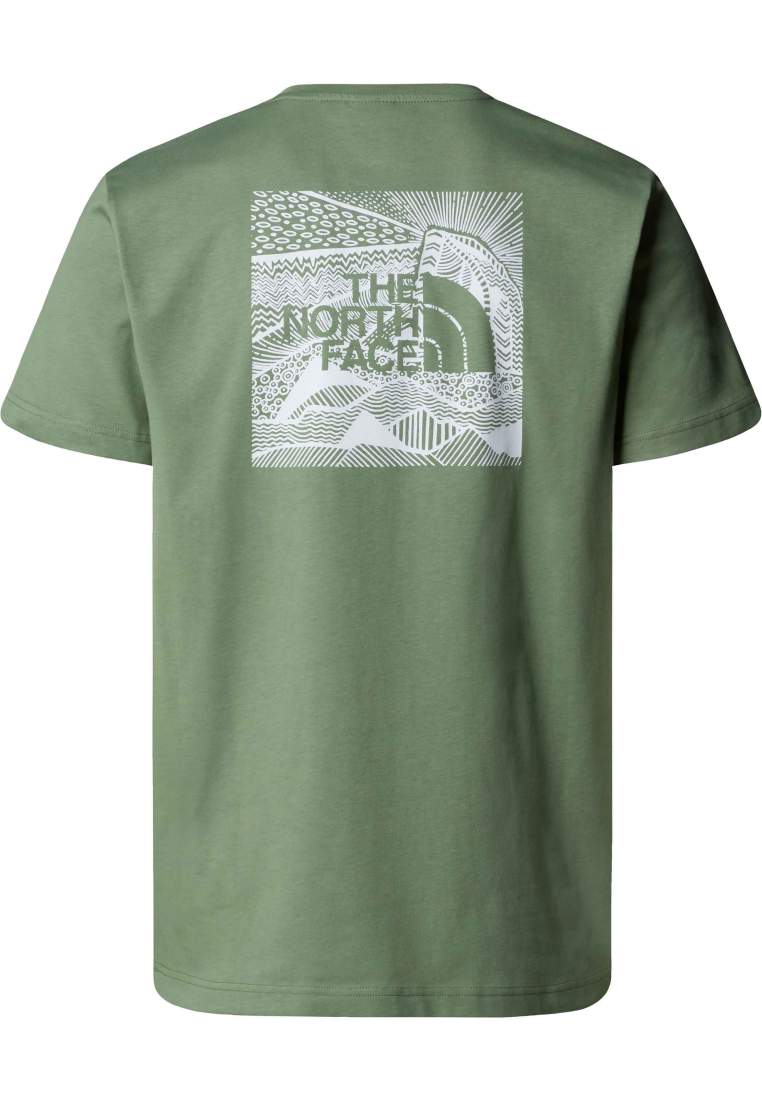 The North Face M Ss Box Nse Celebration Tee Bark Mist