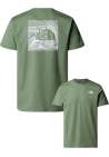 The North Face M Ss Box Nse Celebration Tee Bark Mist