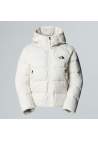The North Face W Hyalite Down Hoodie White Dune