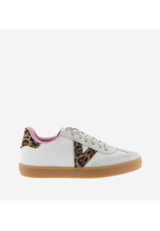 Victoria Berlin Effet Cuir & Cuir Fendu Leopard Hielo