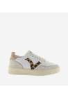 Victoria Seul Effet Cuir & Imprime Animal Camel