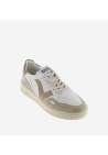 Victoria Seul Effet Cuir & Cuir Fendu Beige