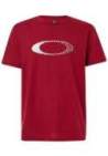 oakley cracks ellipse tee sundried tomato hthr