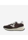 Victoria Viento Nylon & Cuir Fendu Chocolate