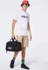 oakley burned b1b logo tee white