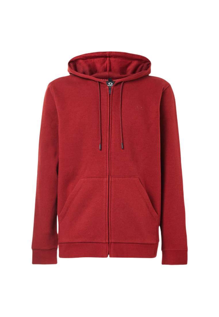 oakley relax full zip hoodie iron red
