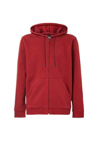 oakley relax full zip hoodie iron red
