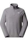 The North Face M Glacier Fleece Quart Zip Jacket Tnf Mid Grey He