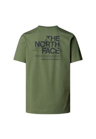 The North Face M Mountain Sketch Ss Tee Bark Mist