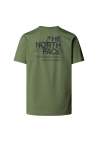 The North Face M Mountain Sketch Ss Tee Bark Mist