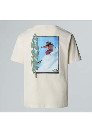 The North Face U Nse Slopes Relaxed Ss Tee Graphic White Dune