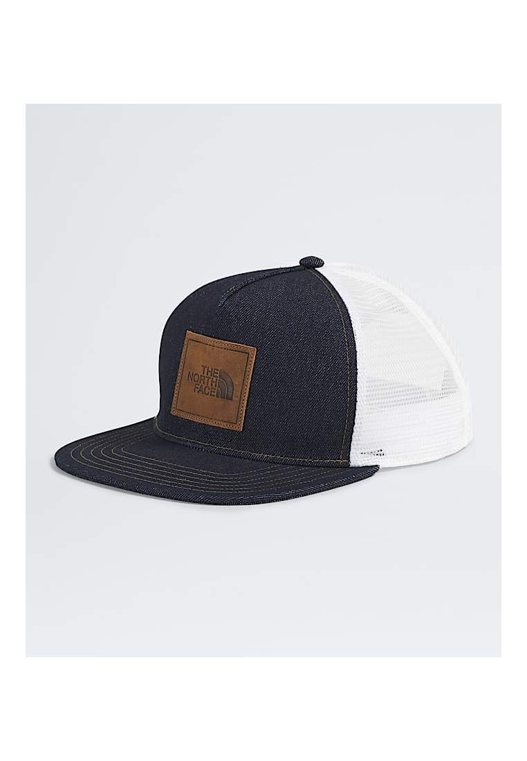 The North Face Half Dome Trucker Denim Leather Patch