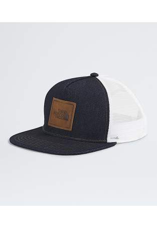 The North Face Half Dome Trucker Denim Leather Patch