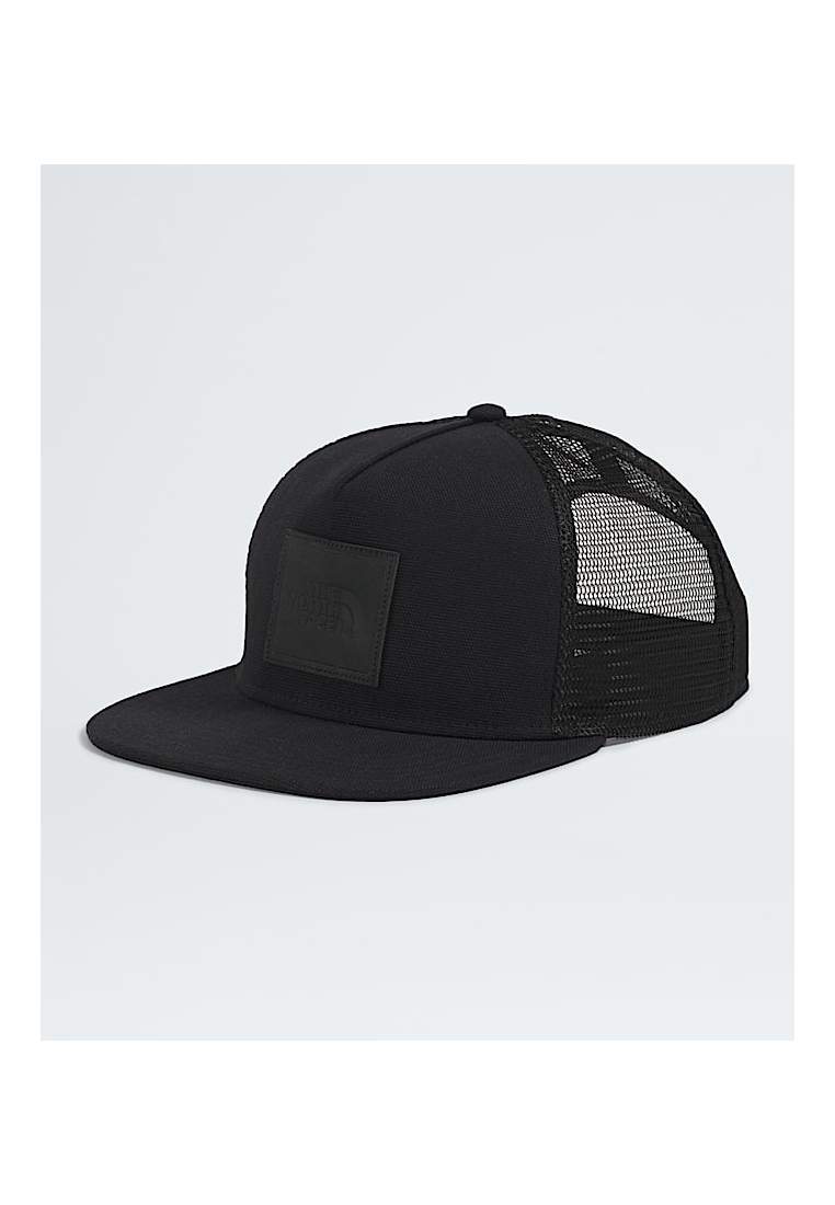 The North Face Half Dome Trucker Tnf Black Leather Patch