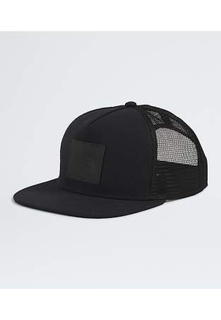 The North Face Half Dome Trucker Tnf Black Leather Patch