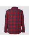 oakley bear cozy flannel fathom iron red check