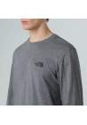 The North Face M Ls Simple Dome Tee Tnfmediumgryhtr