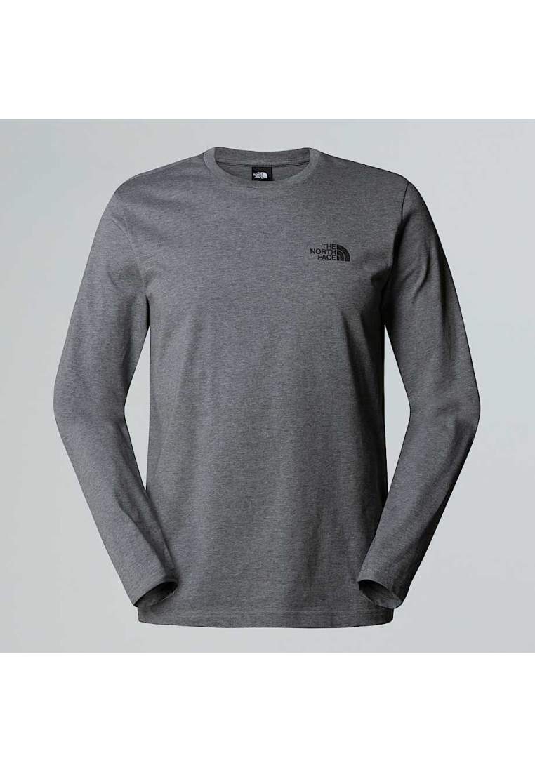 The North Face M Ls Simple Dome Tee Tnfmediumgryhtr