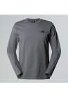 The North Face M Ls Simple Dome Tee Tnfmediumgryhtr