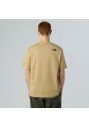 The North Face M Mountain Logo Relaxed Ss Pocket Tee Khaki Stone