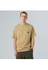 The North Face M Mountain Logo Relaxed Ss Pocket Tee Khaki Stone