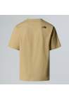 The North Face M Mountain Logo Relaxed Ss Pocket Tee Khaki Stone