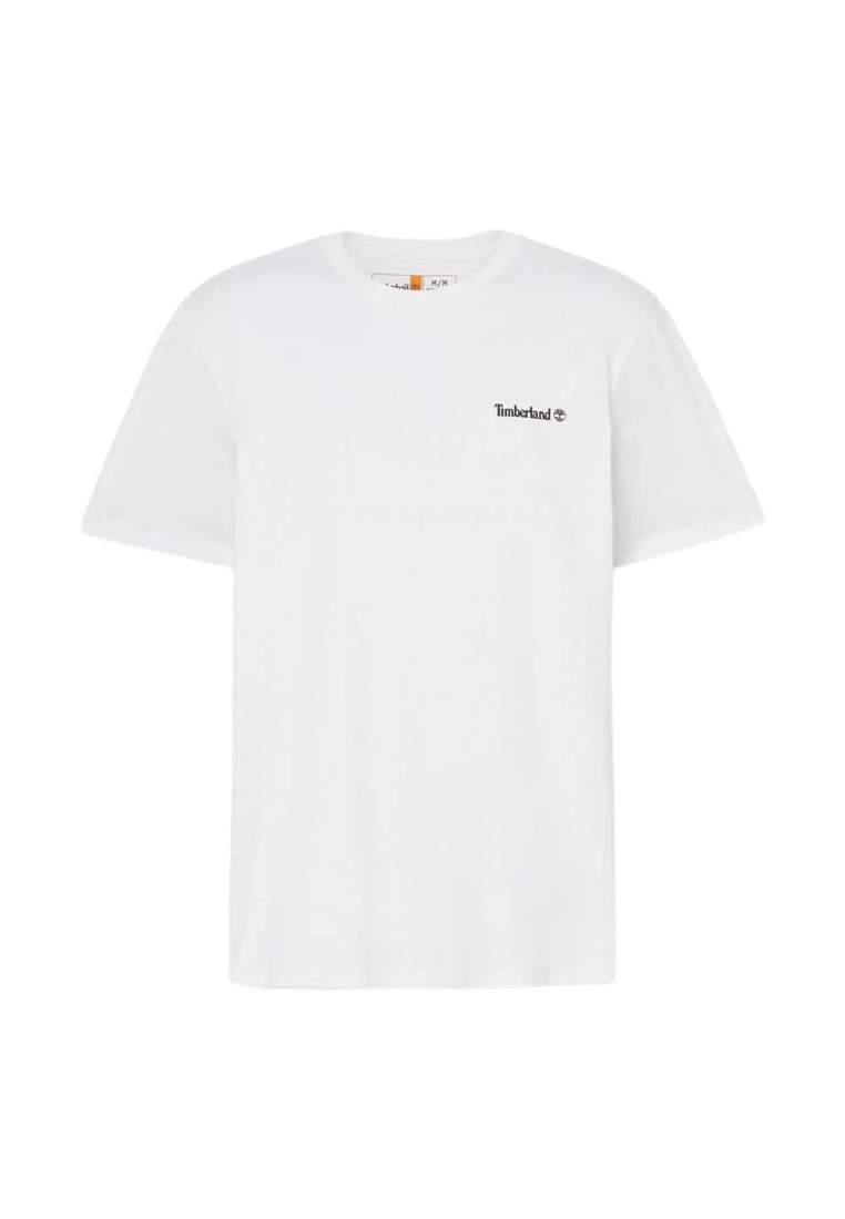Timberland Small Linear Logo Print White
