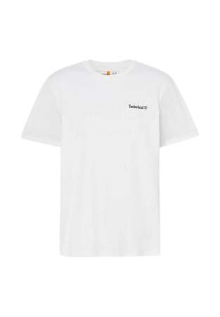 Timberland Small Linear Logo Print White
