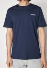 Timberland Small Linear Logo Print Navy