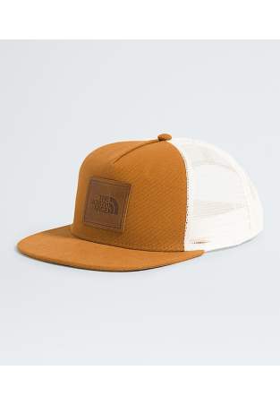 The North Face Half Dome Trucker Timber Tan Leather Patch