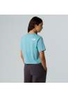The North Face W Simple Dome Cropped Slim Tee Blue Eclipse