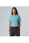 The North Face W Simple Dome Cropped Slim Tee Blue Eclipse