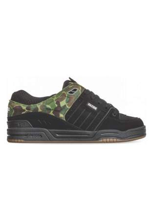 globe fusion black green camo