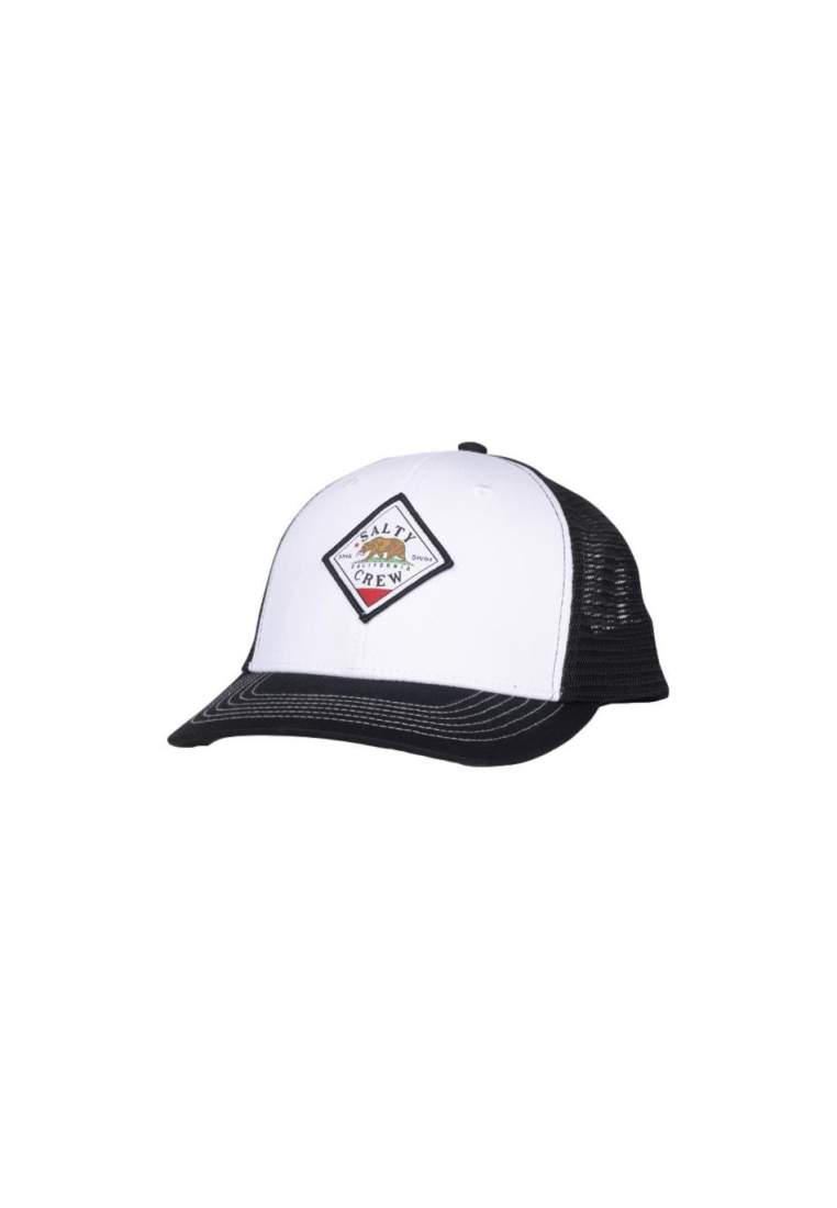Salty Crew Patched Retro Trucker Black White