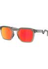 Oakley Hstn Sq Matte Grey Smoke Prizm Ruby