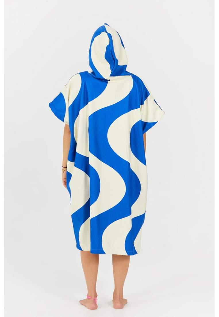 After Essentials Poncho Swim Club Ondulations Blue