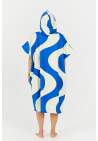 After Essentials Poncho Swim Club Ondulations Blue
