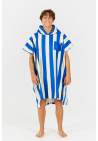 After Essentials Poncho Swim Club Stripes Blue