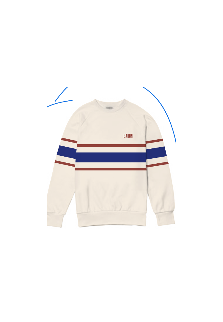 Baron Crew Bands Bleu Terra Cotta
