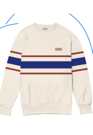 Baron Crew Bands Bleu Terra Cotta