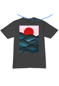 Baron T-Shirt La Vague Noir...