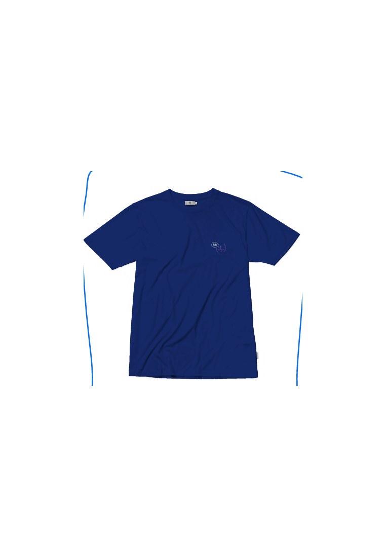 Baron T-Shirt Hello Bleu Marine